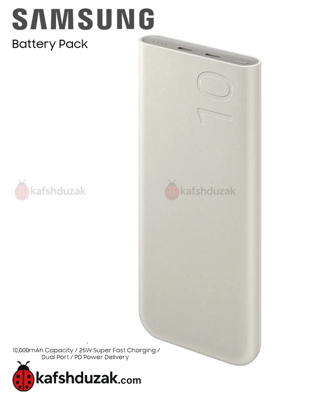 پاوربانک 25 وات سامسونگ مدل EB-P3400 ظرفیت 10000 میلی آمپر ساعت