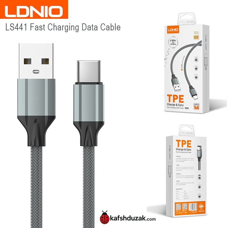 کابل تبدیل USB به USB-C الدینیو مدل LS441  طول 1 متر