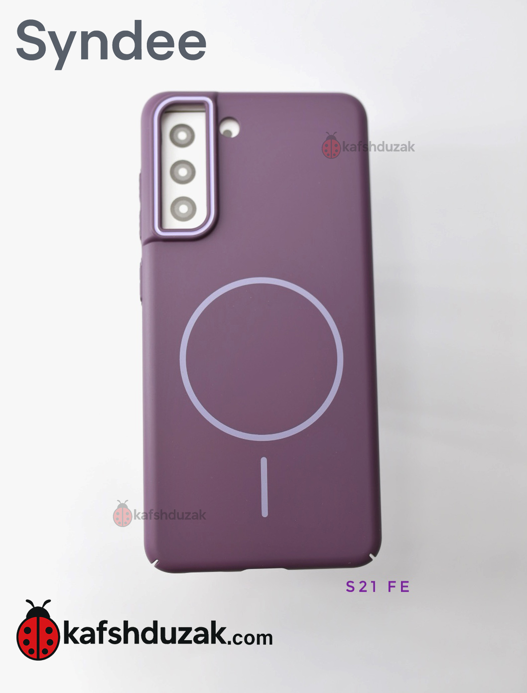 کاور اورجینال گوشی سامسونگ S21 FE با قابلیت مگ سیف برند Syndee