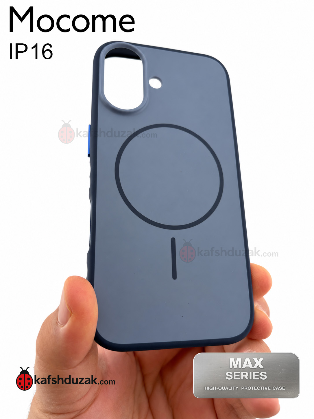 قاب اورجینال مگنتی Mocome مدل Max Series مناسب Iphone 16 normal با محافظ دوربین